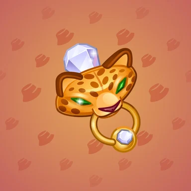 Bling Binky, модель Leopard, фон Persimmon