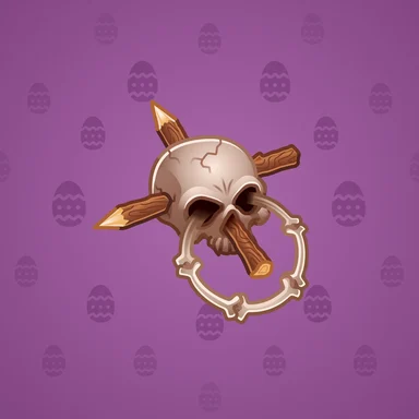 Bling Binky, модель Tribal Skull, фон Purple