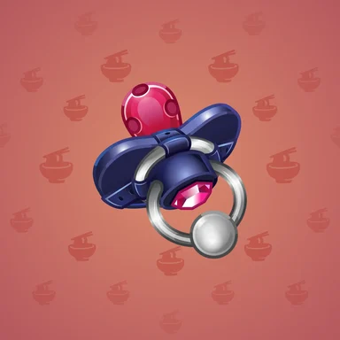Bling Binky, модель Adult Toy, фон Strawberry