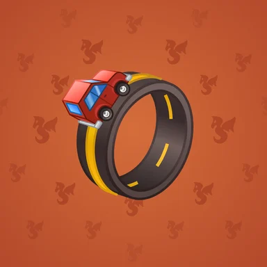 Bonded Ring, модель Highway, фон Burnt Sienna
