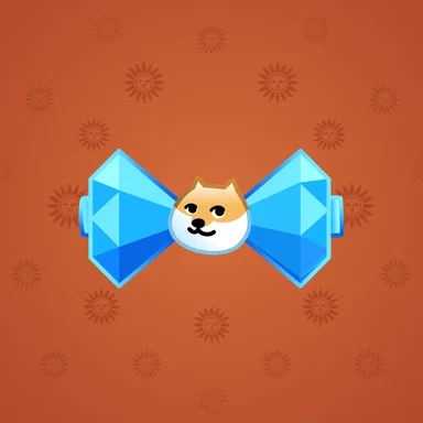 Bow Tie, модель Doge Gem, фон Burnt Sienna