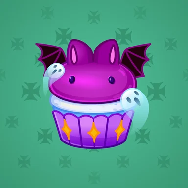 Bunny Muffin, модель Gothic, фон Jade Green