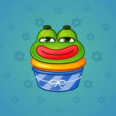 Bunny Muffin, модель Froggy, фон Pacific Cyan