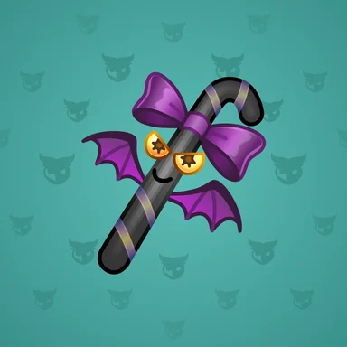Candy Cane, модель Demonius, фон Turquoise