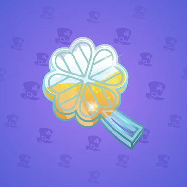 Clover Pin, модель Golden Ale, фон Electric Indigo