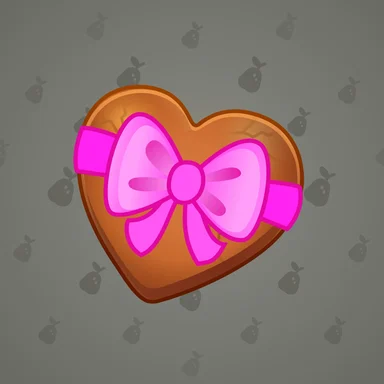 Cookie Heart, модель Caramel Bow, фон Battleship Grey