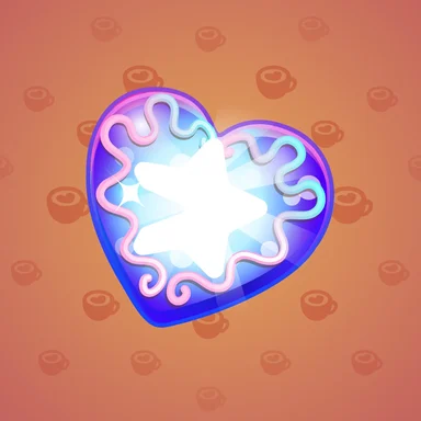 Cookie Heart, модель Stardust, фон Persimmon