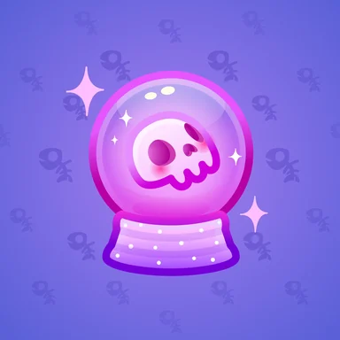 Crystal Ball, модель Femme Fatale, фон Electric Indigo