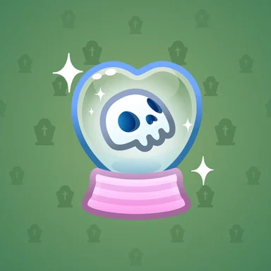 Crystal Ball, модель Broken Heart, фон Hunter Green