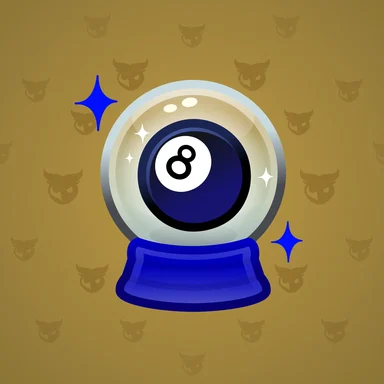Crystal Ball, модель Billiard, фон Satin Gold