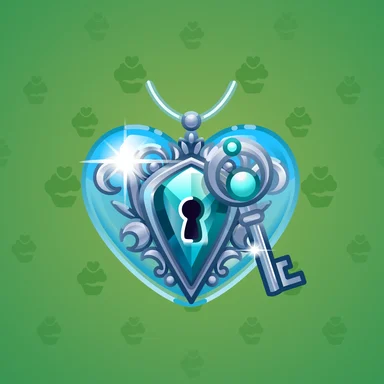 Cupid Charm, модель Ice Glass, фон Malachite