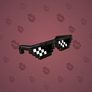 Durov’s Glasses, модель Thug Life, фон Burgundy