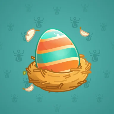 Easter Egg, модель Early Bird, фон Turquoise