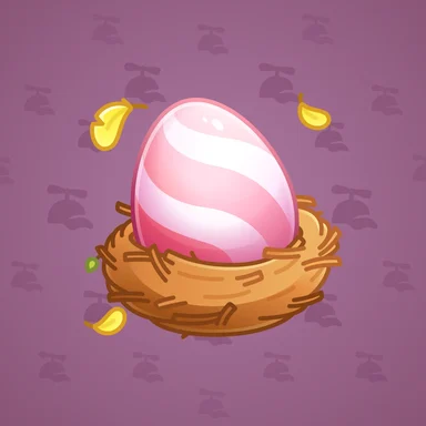 Easter Egg, модель Baby Chick, фон Dark Lilac