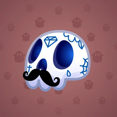 Electric Skull, модель Ink Skull, фон Rosewood