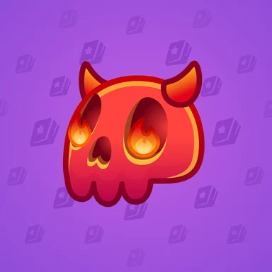 Electric Skull, модель Hellfire, фон French Violet