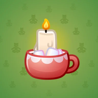 Eternal Candle, модель Hot Cocoa, фон Lemongrass