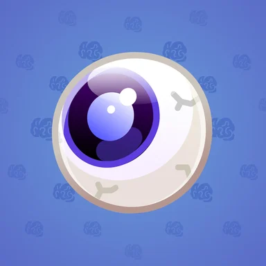 Evil Eye, модель Blue Flame, фон Navy Blue
