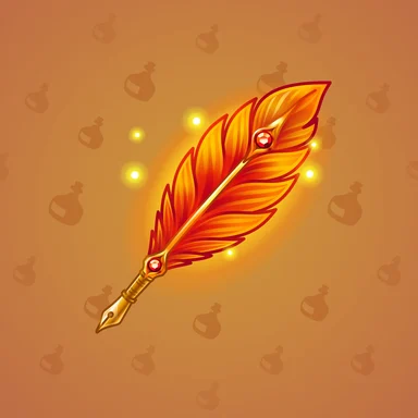 Fine Pen, модель Firebird, фон Orange