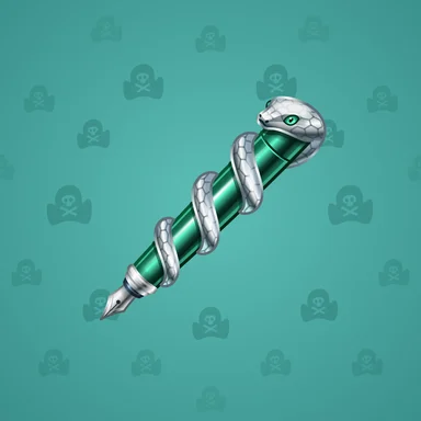 Fine Pen, модель Snakebound, фон Turquoise