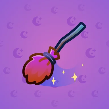 Flying Broom, модель Thunder, фон Electric Purple