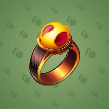 Gem Signet, модель Fire Stone, фон Pistachio