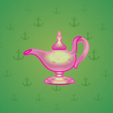 Genie Lamp, модель Sweet Desire, фон Malachite