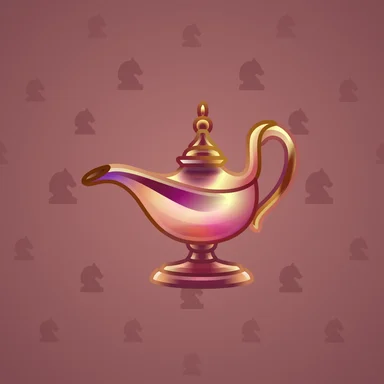 Genie Lamp, модель Lightning, фон Rosewood