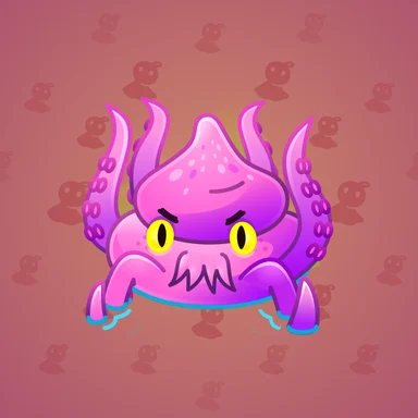 Happy Brownie, модель Octopoo, фон Mystic Pearl