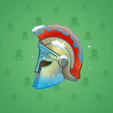 Heroic Helmet, модель Frozen Aegis, фон Mint Green