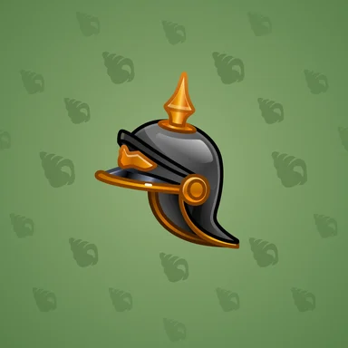 Heroic Helmet, модель Pickelhaube, фон Pistachio
