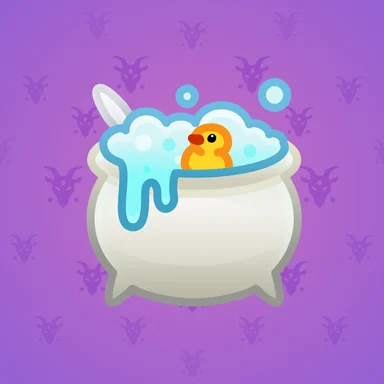 Hex Pot, модель Bubble Bath, фон Electric Purple