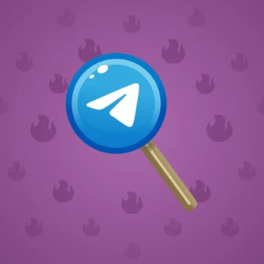 Hypno Lollipop, модель Telegram, фон Purple