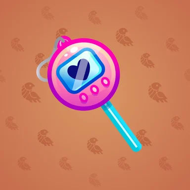Hypno Lollipop, модель Tamagotchi, фон Carrot Juice
