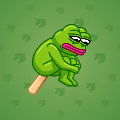 Ice Cream, модель Cryo Pepe, фон Shamrock Green