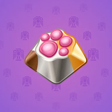 Input Key, модель Purrfect Key, фон Electric Purple