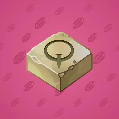 Input Key, модель Quad Damage, фон Mexican Pink