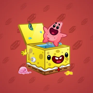 Jack-in-the-Box, модель Sponge Box, фон Carmine