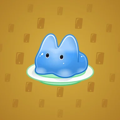 Jelly Bunny, модель Blue Swirl, фон Amber