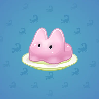 Jelly Bunny, модель Pinkie Pie, фон Sky Blue
