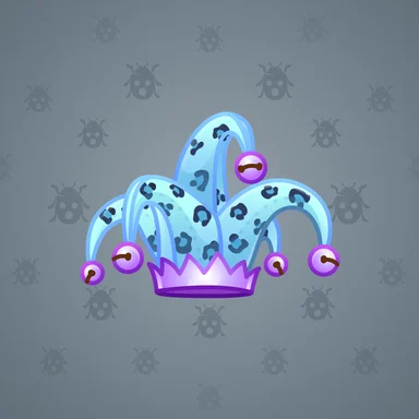 Jester Hat, модель Blue Jaguar, фон Steel Grey