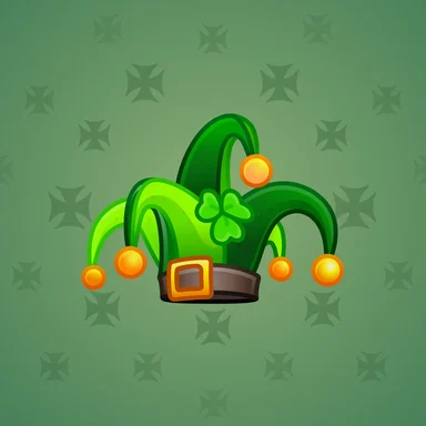 Jester Hat, модель Leprechaun, фон Hunter Green