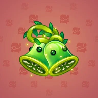 Jingle Bells, модель Jungle Bloom, фон Strawberry