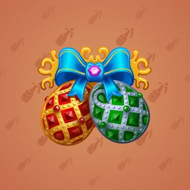 Jingle Bells, модель Fabergé, фон Carrot Juice