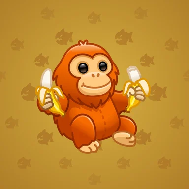 Jolly Chimp, модель Bananas, фон Amber