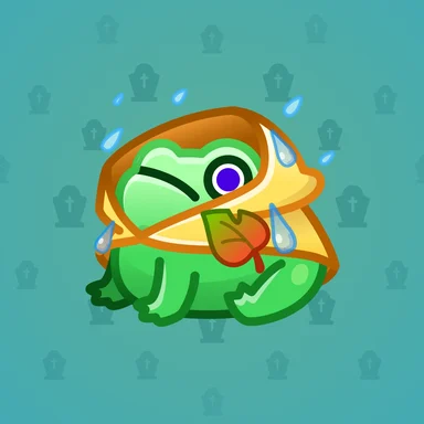 Kissed Frog, модель Puddles, фон Aquamarine