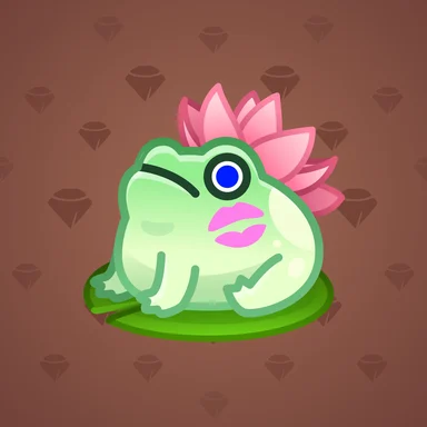 Kissed Frog, модель Lilie Pond, фон Chocolate