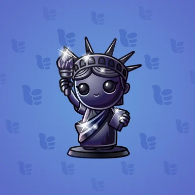 Liberty Figure, модель Obsidian, фон Navy Blue
