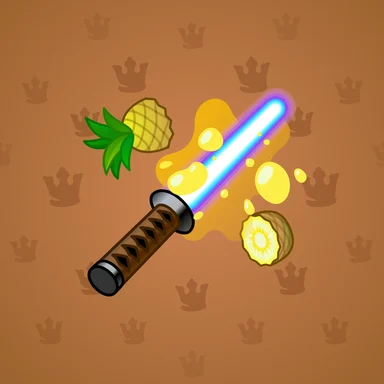 Light Sword, модель Fruit Katana, фон Copper