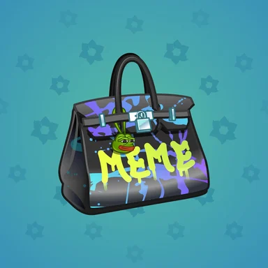 Loot Bag, модель Pepe Bag, фон Pacific Cyan